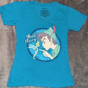 Ladies XS Bad Fairy Peter Pan & Tinkerbell tee